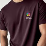 Sol's Imperial Ανδρικό T-Shirt | Μπορντώ με Εκτύπωση στο Στήθος