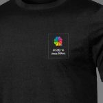 Sol's Sprint Unisex Αθλητική Μαύρη Μπλούζα με Εκτύπωση