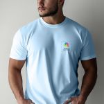 Sol's Imperial Ανδρικό T-Shirt | Γαλάζιο με Εκτύπωση στο Στήθος
