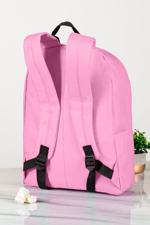 Τσάντα Πλάτης Backpack με Εκτύπωση σε Ροζ Χρώμα
