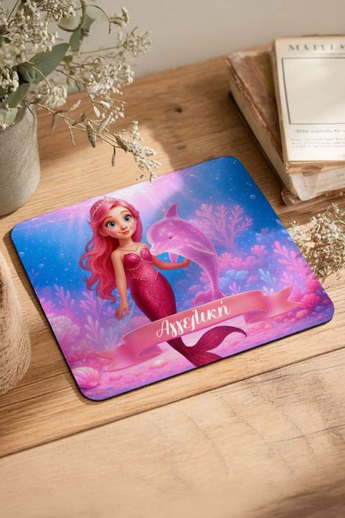 Mousepad Παιδικό για Κορίτσι, Προσωποποιημένο με Γοργόνα