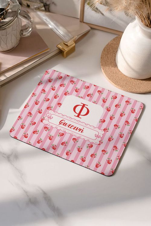 Mousepad Προσωποποιημένο με Εκτύπωση και Σχέδιο Φράουλες