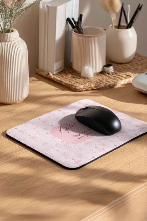 Mousepad Προσωποποιημένο με Εκτύπωση και Σχέδιο Καρδιές