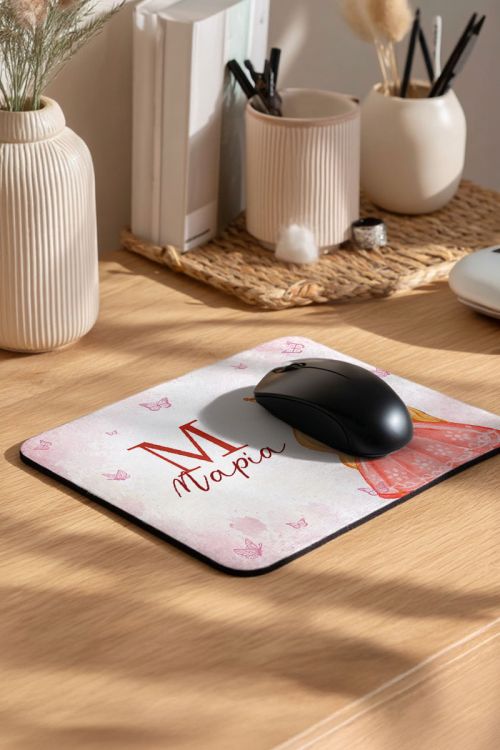 Mousepad Παιδικό για Κορίτσι με Όνομα και Σχέδιο Πριγκίπισσα