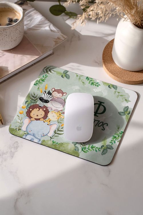 Mousepad Παιδικό Προσωποποιημένο με Χαρούμενα Ζωάκια