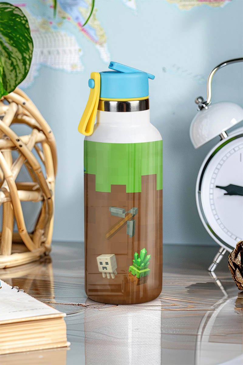 myikona-thermos-kids-me-onoma-afierosi-f-back-068 Παιδικό Παγούρι Θερμός με Καλαμάκι & Σχέδιο Video Game