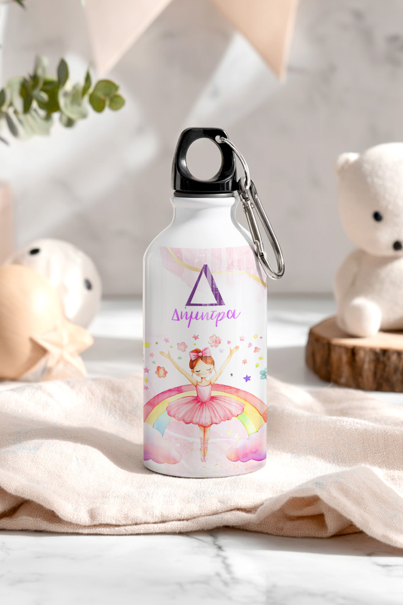 myikona-thermos-kids-me-onoma-afierosi-koritsi-j-0009 Σετ 2 Δώρα για Παιδιά, Παγούρι & Δοχείο Φαγητού με Μπαλαρίνα