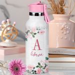 Παιδικό Παγούρι Θερμός με Καλαμάκι & Σχέδιο Αμυγδαλιές