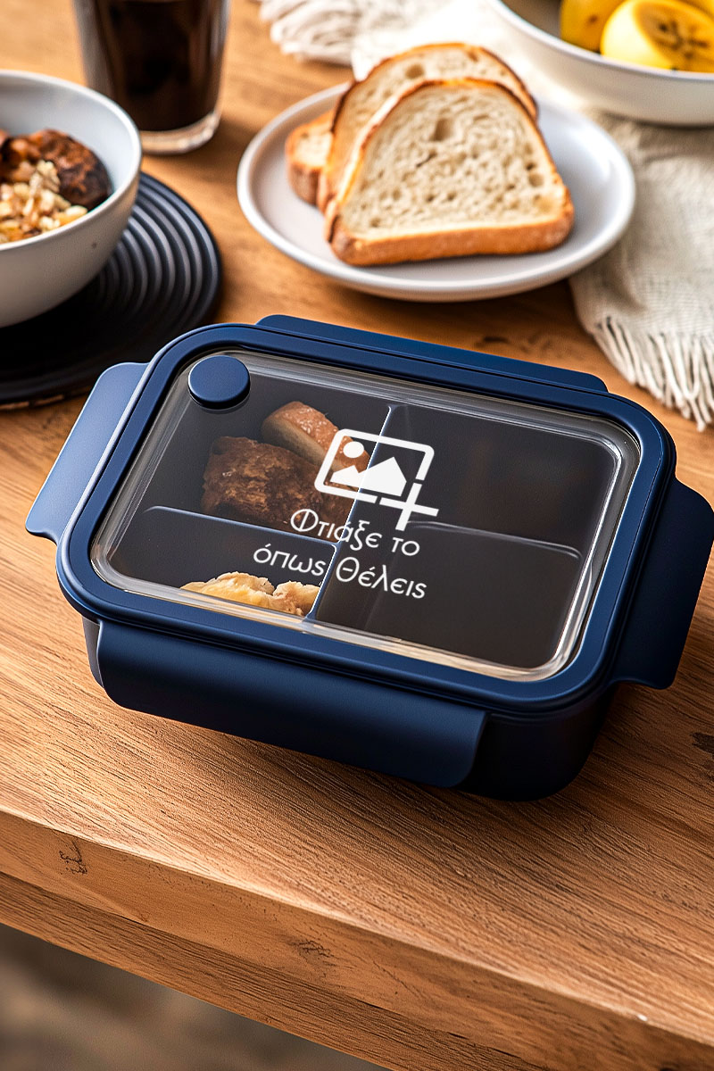mykona-fagitodoxeio-lunchbox-me-ektipwsi-onoma-afierosi-blue-h-DIY Δοχείο Φαγητού Μπλε, Φτιάξε το Όπως Θέλεις