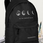 Σχολική Τσάντα για Γυμνασίο & Λύκειο, Μαύρη Moon & Back