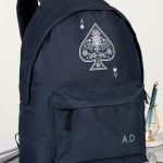 Σχολική Τσάντα για Γυμνασίο & Λύκειο, Μπλε Ace of Spades
