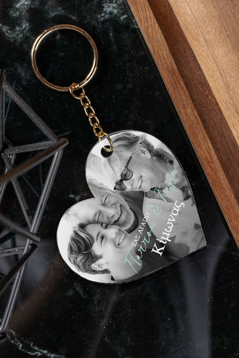 myikona-christmas-2023-mprelok-heart-plexi-c-001 Μπρελόκ Κλειδιών Plexi Καρδιά, Δώρο για Παππού & Γιαγιά