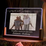 Επιτραπέζιο Φωτιστικό με Φωτογραφία, Δώρο για Γιαγιά & Παππού