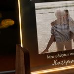 Επιτραπέζιο Φωτιστικό με Φωτογραφία, Δώρο για Γιαγιά & Παππού