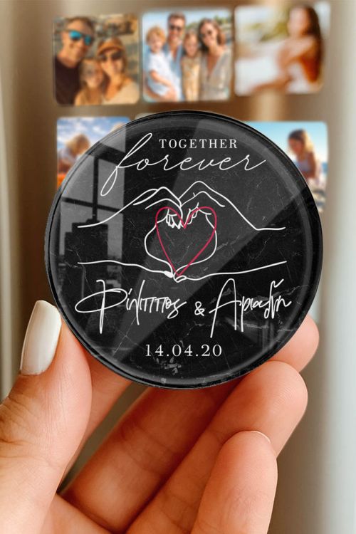 Μαγνητάκι Ψυγείου από Plexiglass με Σχέδιο Together Forever