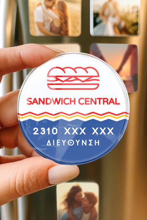 Premium Διαφημιστικό Μαγνητάκι Ψυγείου για Fast Food