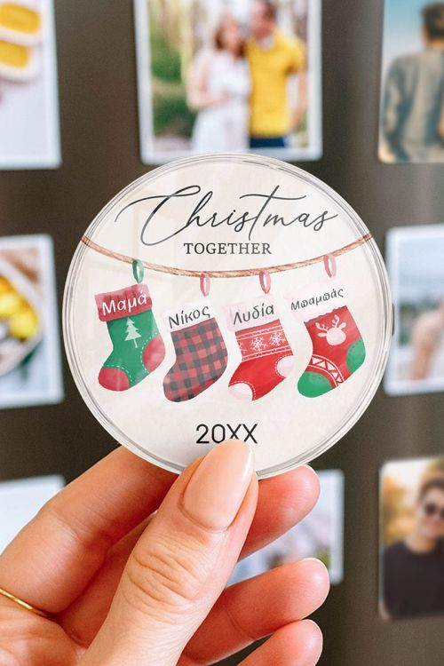 Μαγνητάκι Ψυγείου Premium με Σχέδιο Christmas Together