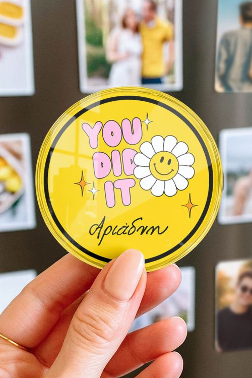 Premium Μαγνητάκι από Plexiglass με Σχέδιο You Did It