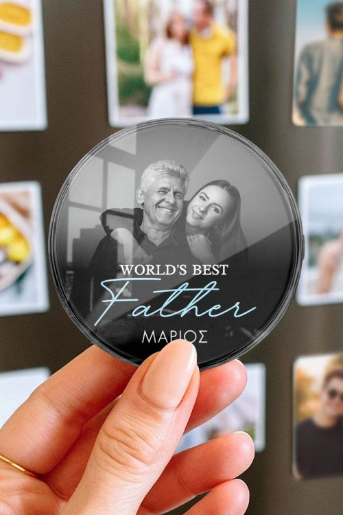 Premium Μαγνητάκι Ψυγείου από Plexiglass με Σχέδιο Best Dad