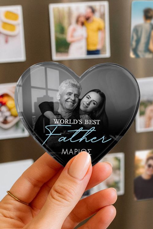 Μαγνητάκι από Premium Plexiglass με Σχέδιο Best Father