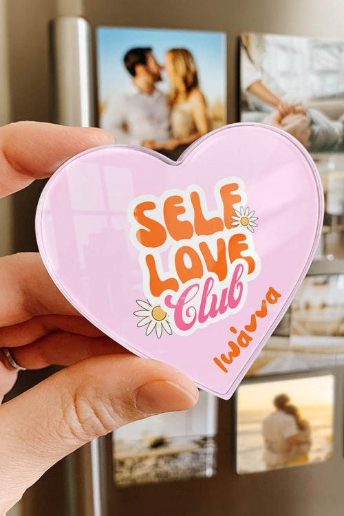 Μαγνητάκι Ψυγείου από Premium Plexiglass με Σχέδιο Self Love