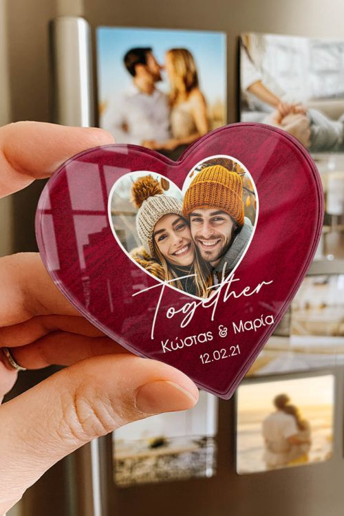 Μαγνητάκι Ψυγείου από Plexiglass με Σχέδιο Always Together