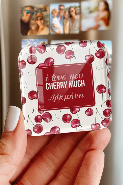 Προσωποποιημένο Μαγνητάκι Plexiglass – Cherry Much