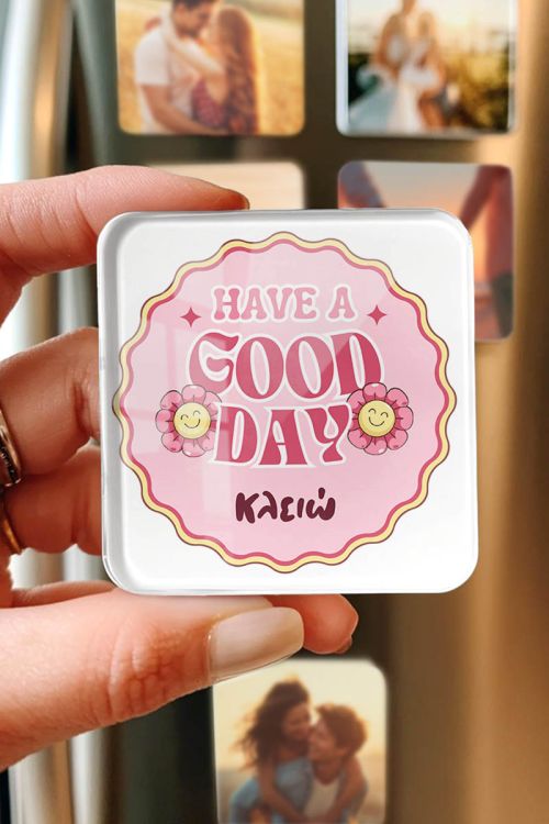 Μαγνητάκι Ψυγείου από Plexiglass με Σχέδιο Good Day
