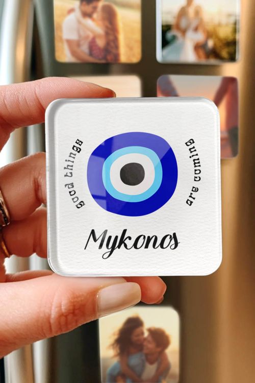Διαφημιστικά Δώρα: Plexiglass Μαγνητάκια Mykonos
