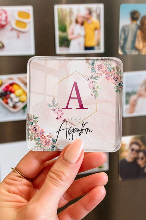 Μαγνητάκι Ψυγείου από Premium Plexiglass με Μονόγραμμα