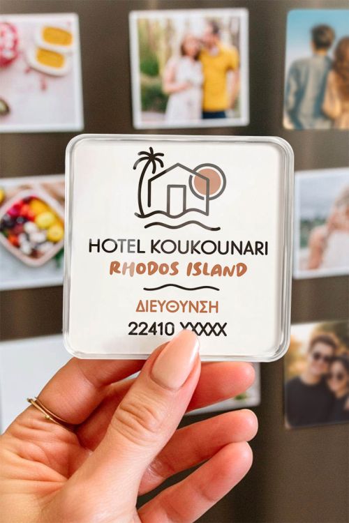 Plexiglass Μαγνητάκια Premium για Ξενοδοχεία