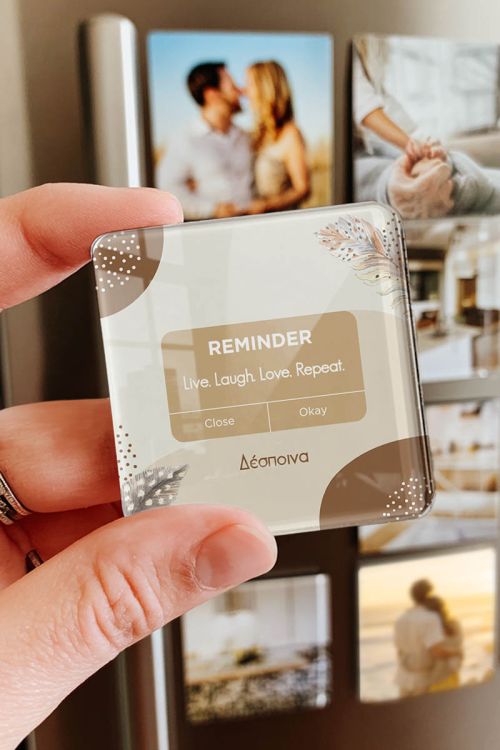 Μαγνητάκι Ψυγείου από Premium Plexiglass με Σχέδιο Reminder