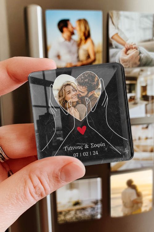 Μαγνητάκι Plexiglass Ψυγείου – Δώρο Αγάπης για Ζευγάρια