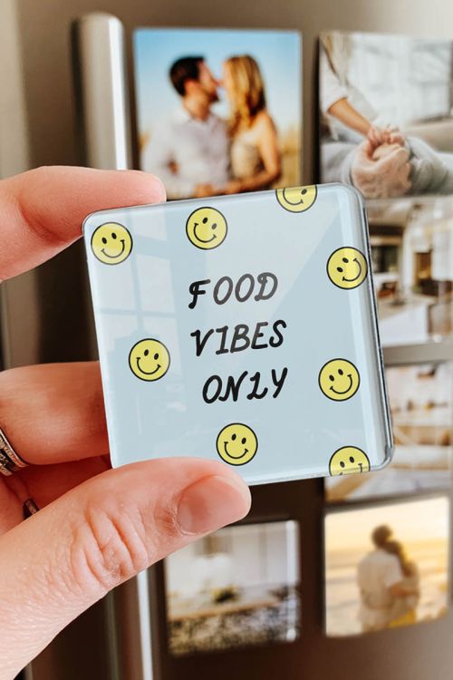 Μαγνητάκι Ψυγείου από Premium Plexiglass με Σχέδιο Food Vibes