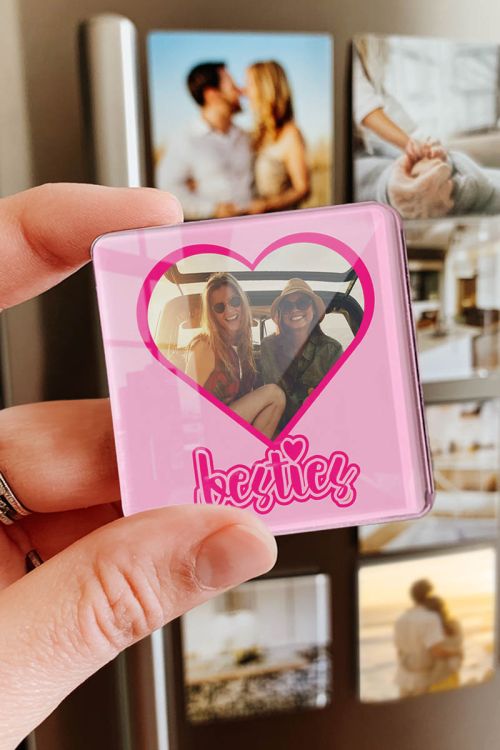 Μαγνητάκι Ψυγείου από Premium Plexiglass με Σχέδιο Besties