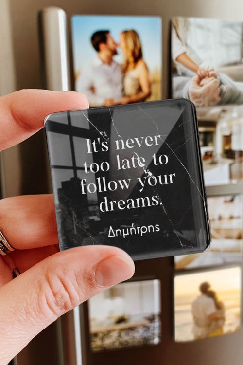 Μαγνητάκι Ψυγείου Premium με Σχέδιο Follow Dreams