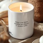Σετ 2 Κεριά Vanilla Cream, Χριστουγεννιάτικο Δώρο για Ζευγάρια