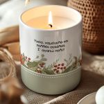 Σετ 2 Κεριά Χριστουγέννων Vanilla, Πρωτότυπο Δώρο για Γιαγιά