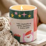 Σετ 2 Χριστουγεννιάτικα Κεριά Vanilla Cream, Δώρο για Φίλες