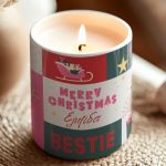 Σετ 2 Χριστουγεννιάτικα Κεριά Vanilla Cream, Δώρο για Φίλες
