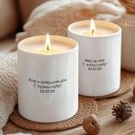 Σετ 2 Κεριά Vanilla Cream, Δώρο Χριστουγέννων για Ζευγάρι