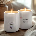 Σετ 2 Κεριά Vanilla Cream, Δώρο Πρωτοχρονιάς για Οικογένεια