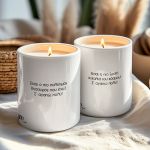 Σετ 2 Κεριά Vanilla Cream, Χριστουγεννιάτικο Δώρο για Ζευγάρια