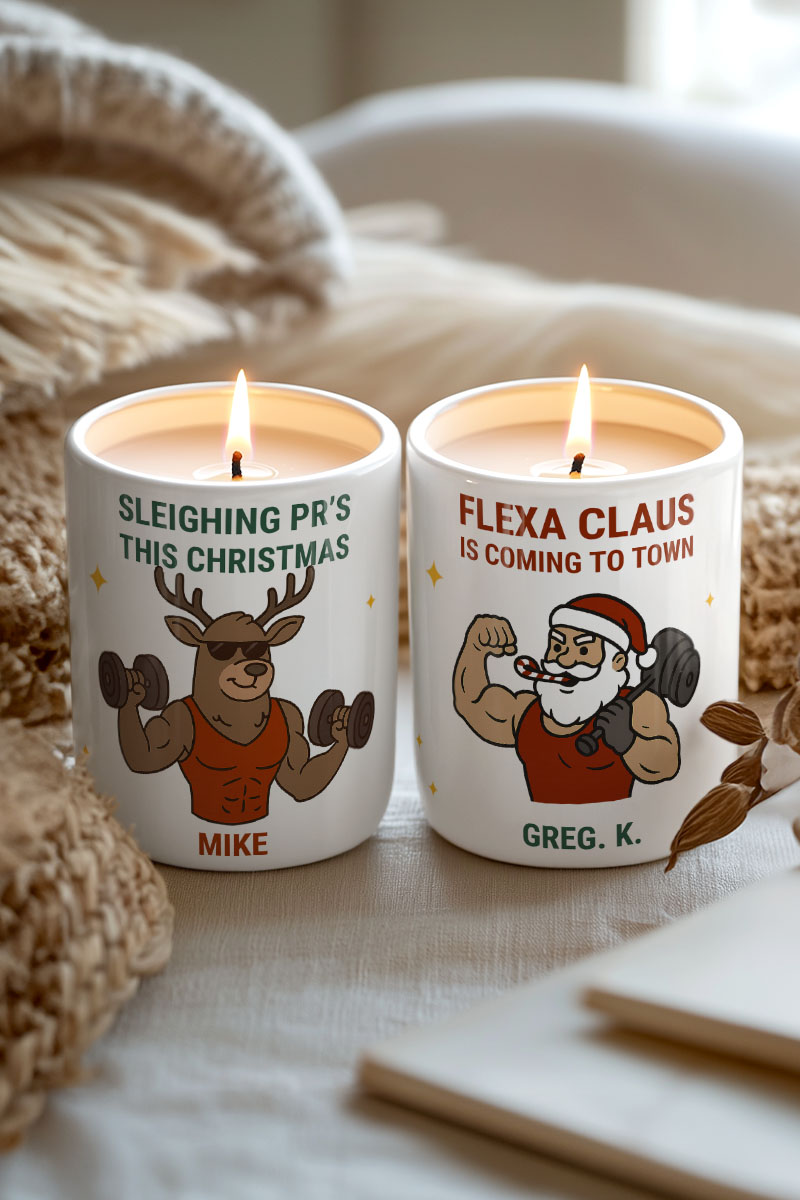 myikona-aromatiko-keri-prosopopoiimeno-christmas-set-f-028-1 Σετ 2 Κεριά Vanilla Cream, Δώρο Χριστουγέννων για Φίλους