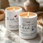 Σετ 2 Κεριά Vanilla Cream, Δώρο Πρωτοχρονιάς για Οικογένεια