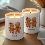 Σετ 2 Χριστουγεννιάτικα Κεριά Vanilla Cream, Δώρο για Ζευγάρι