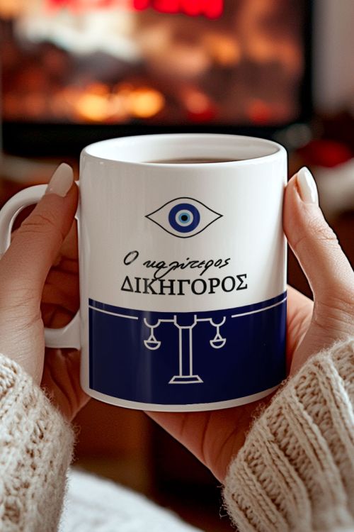 Κούπα Χριστουγέννων με Προσωποποιημένο Μήνυμα για Δικηγόρο