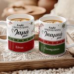 Σετ 2 Κούπες - Δώρο Χριστουγέννων για Μπαμπά & Μαμά