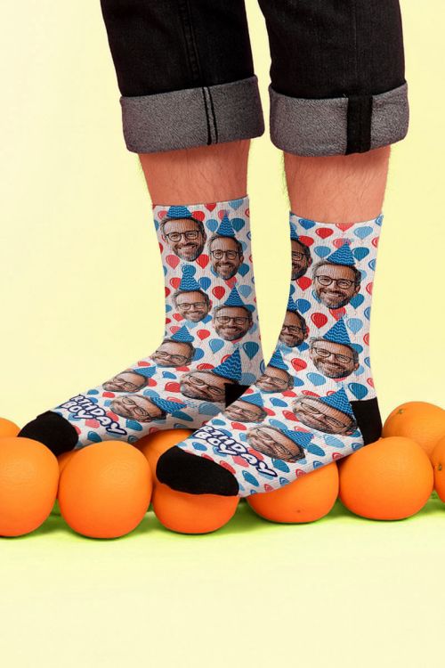 Πρωτότυπες Κάλτσες Fashion με Φωτογραφία, Birthday Boy