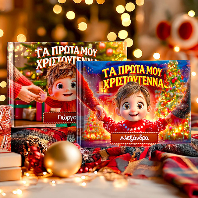 Προσωποποιημένο παιδικό παραμύθι με όνομα παιδιού, ιδανικό δώρο και χριστουγεννιάτικο δώρο με μοναδική εικονογράφηση και ιστορία φτιαγμένη ειδικά γι’ αυτό.